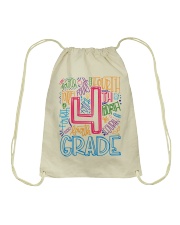 FOURTH GRADE TYPOGRAPHIC Drawstring Bag thumbnail