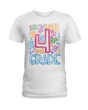 FOURTH GRADE TYPOGRAPHIC Ladies T-Shirt thumbnail