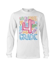 FOURTH GRADE TYPOGRAPHIC Long Sleeve Tee thumbnail