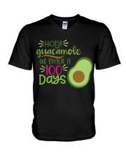 100 Days Of School V-Neck T-Shirt tile