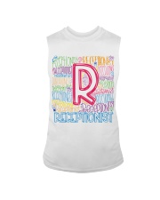 RECEPTIONIST TEACHER TYPOGRAPHIC Sleeveless Tee thumbnail