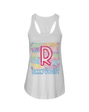 RECEPTIONIST TEACHER TYPOGRAPHIC Ladies Flowy Tank thumbnail
