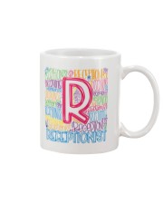 RECEPTIONIST TEACHER TYPOGRAPHIC Mug thumbnail