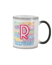 RECEPTIONIST TEACHER TYPOGRAPHIC Color Changing Mug thumbnail