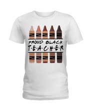 Proud Black Teacher Ladies T-Shirt tile