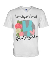 4TH GRADE V-Neck T-Shirt tile