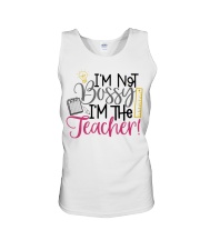 I'M NOT BOSSY I'M THE TEACHER Unisex Tank tile