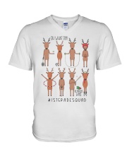 1ST GRADE SQUAD V-Neck T-Shirt tile