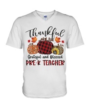 PRE-K TEACHER V-Neck T-Shirt tile