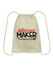 SOCIAL WORKER LIFE Drawstring Bag thumbnail