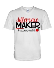 SOCIAL WORKER LIFE V-Neck T-Shirt thumbnail