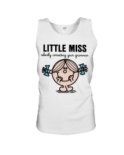 SILENTLY CORRECTING YOUR GRAMMAR Unisex Tank tile