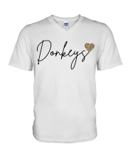 Donkeys V-Neck T-Shirt tile