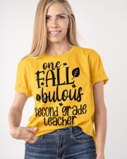 ONE FALLBULOUS 2ND GRADE TEACHER Classic T-Shirt apparel-classic-tshirt-lifestyle-front-100