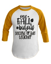ONE FALLBULOUS 2ND GRADE TEACHER Baseball Tee tile
