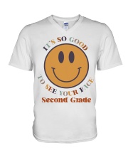 2ND GRADE V-Neck T-Shirt tile