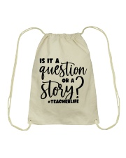 TEACHER LIFE Drawstring Bag tile
