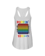 Poppin' My Way Through 100 Days Ladies Flowy Tank tile