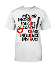 TEACHER FACTS Classic T-Shirt front
