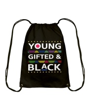 Young Gifted Black Drawstring Bag tile