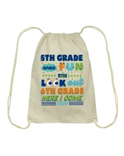5TH GRADE WAS FUN Drawstring Bag tile