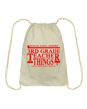 3RD GRADE TEACHER Drawstring Bag tile