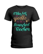 HOMESCHOOL TEACHER SPARKLE Ladies T-Shirt thumbnail