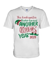 Kindergarten Teacher V-Neck T-Shirt tile