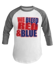 RED - BLUE Baseball Tee tile
