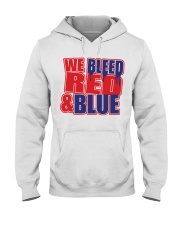 RED - BLUE Hooded Sweatshirt tile