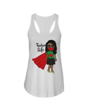 Love Teacher Life Ladies Flowy Tank tile