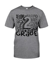 SECOND GRADE TYPO Classic T-Shirt front