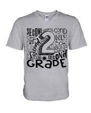 SECOND GRADE TYPO V-Neck T-Shirt thumbnail