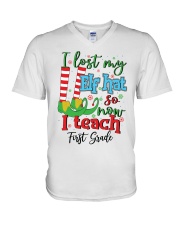 1st Grade V-Neck T-Shirt tile