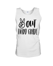 PEACE OUT 3RD GRADE Unisex Tank tile