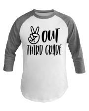 PEACE OUT 3RD GRADE Baseball Tee tile