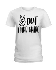PEACE OUT 3RD GRADE Ladies T-Shirt tile