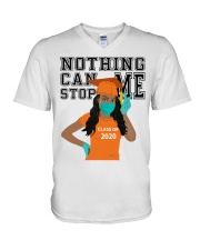 ORANGE - NOTHING CAN STOP ME V-Neck T-Shirt tile