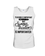 TEACHING IS IMPORTANT BUT Unisex Tank tile