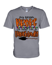 LUNCH LADY V-Neck T-Shirt tile