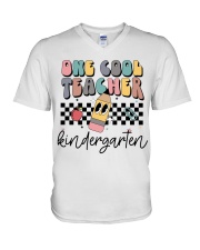 KINDERGARTEN V-Neck T-Shirt tile