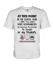 PRESCHOOL TEACHER V-Neck T-Shirt tile