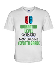 7TH GRADE LOADING V-Neck T-Shirt tile