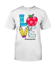 LOVE TEACHER Classic T-Shirt front