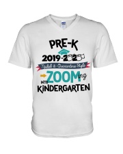 PRE-K ZOOMING INTO KINDERGARTEN V-Neck T-Shirt tile