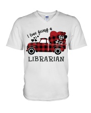 Librarian V-Neck T-Shirt tile