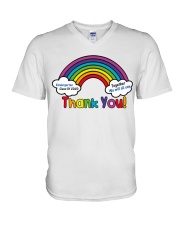 KINDERGARTEN THANK YOU V-Neck T-Shirt tile
