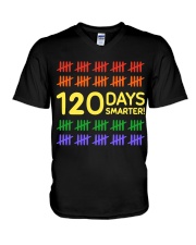 120 DAYS SMARTER V-Neck T-Shirt thumbnail