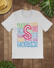 SOCIAL WORKER TYPOGRAPHIC DESIGN Classic T-Shirt lifestyle-mens-crewneck-front-18