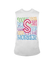 SOCIAL WORKER TYPOGRAPHIC DESIGN Sleeveless Tee thumbnail